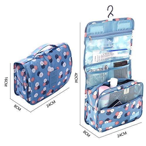 Shopper Joy Nylon Kulturtasche Kulturbeutel zum Anhängen Kosmetiktasche Waschtasche Reisetasche für Damen Herren für Reise Zugreise Camping Outdoor Aktivitäten - 2