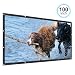 Produktbild QKK Projektion Leinwand 100Zoll (205 x 115 cm), Tragbare Beamer Leinwand, Heimkino Leinwand, Leinwand im Garten.