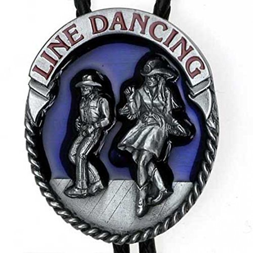Preisvergleich Produktbild Bolotie Line Dancing mit blauem Hintergrund, Bolo Tie