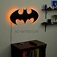 AD INFINITUM Batman LED Wall Night Lamp (Yellow)(Wood)
