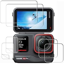 Pellicola protettiva in vetro temperato per Insta360 Ace Pro 2, obiettivo Ace Pro2, a prova di esplosione, accessorio per fotocamera sportiva (confezione da un pezzo Pellicola protettiva in vetro temperato per Insta360 Ace Pro 2, obiettivo Ace Pro2, a prova di esplosione, accessorio per fotocamera sportiva (confezione da un pezzo