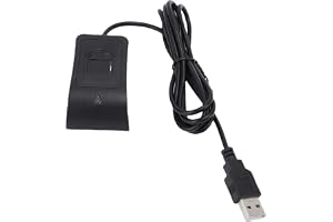 CCYLEZ USB -fingeravtrycksläsare, Biometrisk Fingerskanner, med 4,6ft Kabel, Kapacitiv Beröring 360 ° Erkännande Auto Driver