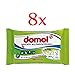 Produktbild domol Feuchte Allzwecktücher Apfel, 8er Pack (8 x 50 Stück Beutel)