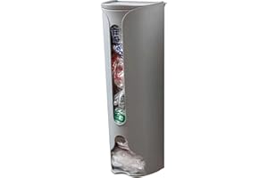 WOTEG Dispenser per sacchetti della spesa, organizer per sacchetti di immondizia da parete, antipolvere, per il bagno, la casa, la cucina, gli uffici