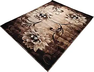 F & B Rugs Product Carpet for Bedroom OR Living Room 5 X 7 FEET 150 X 200 cm Emboss Cut 11