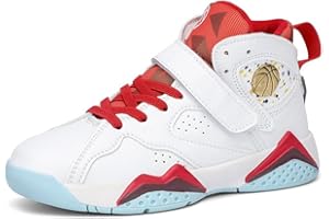 Hixingo Enfant Chaussure de Basketball, Garçon Sneakers Baskets Enfant Filles Mode Baskets de Basket-Bal pour Chaussures de Sport, pour Mixte Jeunes Homme Femme 28-39