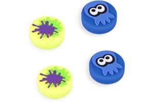 Viwind Capuchons de Pouce Compatibles avec Switch/OLED/Switch Lite, Silicone Souple Joy-Con Joystick Thumb Grip Caps Cute 3D Analog Stick Cover-Neutral