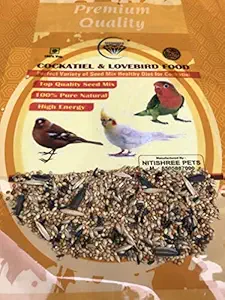 Nitishree Bird Feeder Economic Food Premium Mixed Seed for Cockatiel,Budgies,Lovebird & Small Birds 2000gm