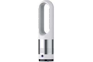 YXZN Ventiladores sin aspas Ventilador de torre oscilante de 80 ° para frío y calor con purificador de aire Control remoto Ventilador de pedestal táctil súper silencioso para el dormitorio de la oficina