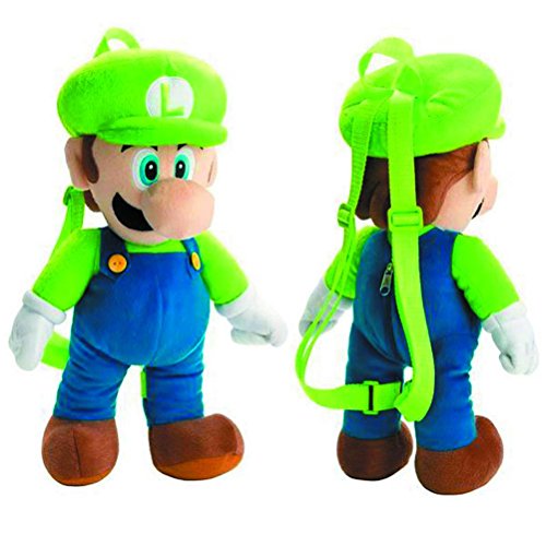 Preisvergleich Produktbild Super Mario Bros. Luigi 16" Plush Backpack