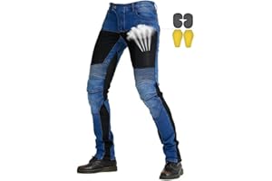 CBBI-WCCB Hommes Moto Jeans Respirantes Motocycles Pantalon Tissu de réseau Motard Pantalon