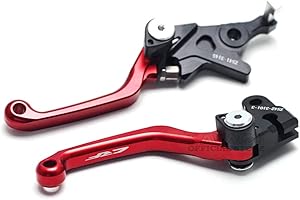 N/A GENERIC Motorcycle Pivot Brake Clutch Levers For HONDA CRF250L CRF300L/Rally 2021 2022 Motorcycle Off-road Dirt Pit Bike Left Right CNC Handle Leavers 1 Pair (Red)