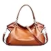 Produktbild Wolu Womens Soft Jahrgang Tote Schultertasche Messenger Handtaschen der Damen Top-Griff Cross Body Bag