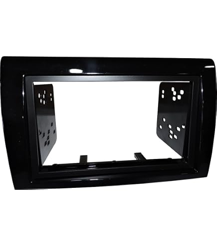 CARAV Cornice Per Autoradio DIN Nera, Compatibile Con Renault Megane III (2008+) E Fluence (2010+)
