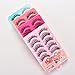 Generic 5 Pairs Rose Soft Eye Lashes Makeup Handmade Thick False Eyelashes