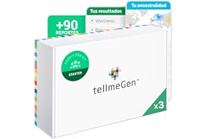 tellmeGen Test ADN Family Starter (Rasgos + Ancestralidad + Wellness) Lo que el ADN dice sobre vosotros