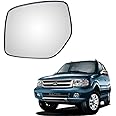 MACZO - orvm Left (Passenger) Side Rear View Mirror Glass for Tata Safari Dicor/Storme 2011-2019 Model