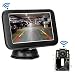 Produktbild Kabellos Digital Rückfahrkamera Set mit 5'' LCD-Monitor mit Antenne, Funk Rückfahrkamera Wireless Einparkhilfe, Wasserdicht IP68-Backup-Kamera, Nachtsicht für SUV,Van,KfZ,Anhänger