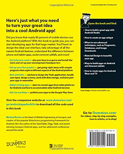 Livres Couvertures de Android App Development For Dummies