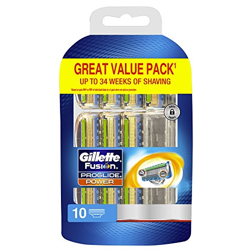 Gillette Fusion ProGlide Power Men's Razor Blades - 10 Blades