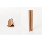 NS-era 8 Adet Zig Zag Ahşap Fitil ve Metal Sehpa - 10 cm uzunluk, 3 cm Genişlik, Mum Yapımı İ&ccedil;in Dekoratif Ahşap Fitil Seti