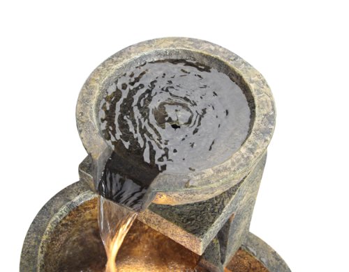 3-Schalen-Brunnen mit Beleuchtung - 3