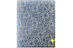 Kwan Crafts Circle Plastic Embossing Folders for Card Making Scrapbooking and Other Paper Crafts