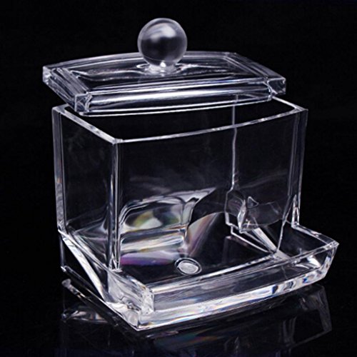 Oriskey Wattestäbchen Kosmetex Acryl Behälter Halter Box Q-Tips Aufbewahrung - 2