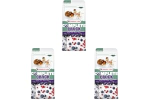 Versele-Laga Complete Crock Berry | Pack de 3 | 3 x 50 g | Friandise pour Lapins et rongeurs | Enveloppe croustillante et fourrage Tendre aux Baies | Facile à digérer et sans Sucre ajouté