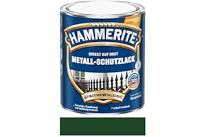 2,5 l Hammerite Direct sur Rouille Métal de protection peinture Vert foncé brillant