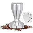 Tasseur à Café 51 Mm En Acier Inoxydable – Manche En Bois – Pour Expresso Parfait