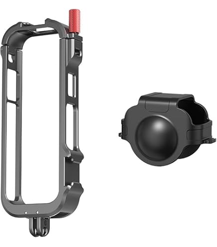 Universal-Schutzkäfig Für Insta360 X5 – Metallgehäuse Mit Silikon-Objektivdeckel & Kühlschuhen
