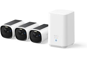 eufy Säkerhet eufyCam E40 (HomeBase 2), Utomhus Trådlös Solenergi Säkerhetskamera, 2K-Upplösning med Integrerat Solpanel, Max