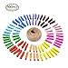 Produktbild Meiso 100 Clips Foto Holz Wäscheklammern Farbige kleiden Fotopapier Craft DIY Clip mit Jute-Schnur