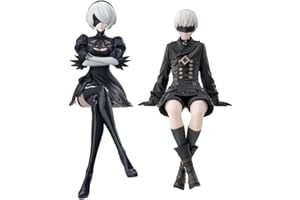 Ciyoulio Sitzende Nudelstopper Anime Figuren Automata A2/9S Yorha 2B Figur Coole Anime Statue, Desktop Anime Figur Videospiel Figuren Modell