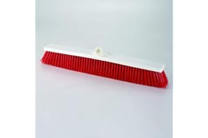 Aricasa Hygiene Products 2013RT Balai incliné avec virole 60 pour usage alimentaire - rouge - fibre dure