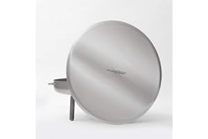 Czaja Feuerschalen® Deckel für alle Feuerschalen ; einfaches Ablöschen der Feuerschale ohne Wasser und zum Schutz vor Regen (Edelstahl, Ø 80 cm)