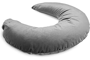 ‎BOOKIEPAD Bookiepad Twin Reading Cushion, Grey, Polyester Filling for Comfortable Reading, Cosy Reading, Whether Living Room or Bedroom, The Perfect Book Cushion