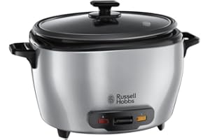 Russell Hobbs 14 koppars riskokare, 5l stor non-stick beläggningsskål, varmhållningsfunktion, tillbehör, ångkokningsbehållare