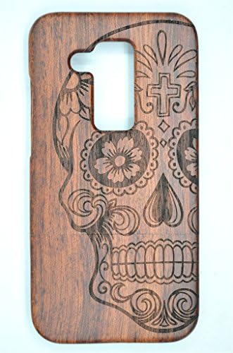 Huawei Ascend Mate 8 Case, Wood Collection(TM) Wood Case for Huawei Ascend Mate 8 ( Rose Wood Skull)- Wood Collection(TM) Handmade Wooden Case and Cover for Your Smartphone and Tablet
