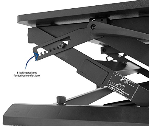 HFTEK® Sitz-Steh Desktop Workstation Schreibtisch Arbeitsplatz Sit & Stand Laptop Mount (FY02LD) - 6
