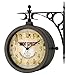 Produktbild wasserdichte Retro Gartenuhr von TFA Außenbereich Wanduhr Aussen Uhr mit Thermometer Antik-Look wetterfest