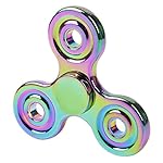 MetroLager Finger Spinner, mehrfarbig Fidget Spielzeug Hand Spinner Toy,100% Messing /Stahl Kugellager-- Hochgeschwindigkeit 3-5 Minute Spins --Hochwertiges Beständiges Metall-- Stresslöser Stress reduzierer Angstzustand ADD ADHS Konzentration Faulenzen Zeitvertreib Kleine Runde
