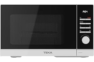 Teka MWE FS25 G WH- Microondas de Libre Instalación con Grill, Capacidad 25 L, 5 Niveles de Potencia, Salida 900 W, Microondas con Grill 25 L, con Plato Giratorio 28.8 cm, Color Blanco