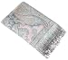 Produktbild Lorenzo Cana Luxus Wolldecke Jacquardgewebt feinste Wolle vom Merinolamm Paisley Pastell Beige Rosa Hellblau Gemustert Wohndecke Decke Wolle Sofadecke Plaid 140 cm x 200 cm 96252