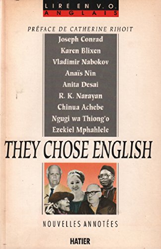 couverture de : They chose English