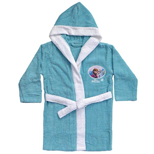 Disney Frozen 042541 Bademantel Snow, Baumwolle Frottee, 6/8 Jahre, 110-128 cm