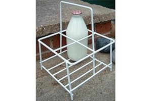 HANDY PRODUCT COMPANY Sturdy Milk bottle Holder (4 bottles) - Doorstep milk bottle holder - Holds & Protects 4 bottles - Weatherproof - Milk crate