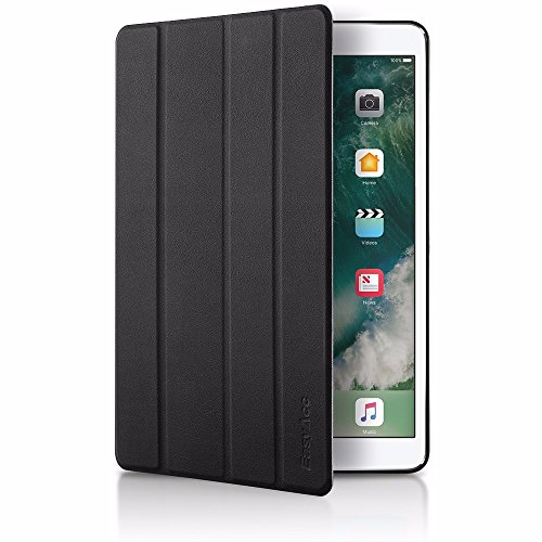 iPad Pro 10.5 Hülle, EasyAcc Ultra Dünn iPad Pro 10.5 Smart Cover mit Auto Sleep / Wake Up Funktion und Standfunktion – Hochwertiges PU Leder Hülle (Schwarz, Kunstleder, Ultra Dünn) - 2