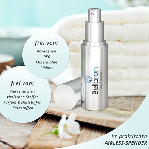 Bellaron – Veganes und natürliches 3-fach Hyaluron Serum mit Kiwi-Hydrolat und Zuckertang-Extrakt für Gesicht, Hals u. Dekolleté - 2